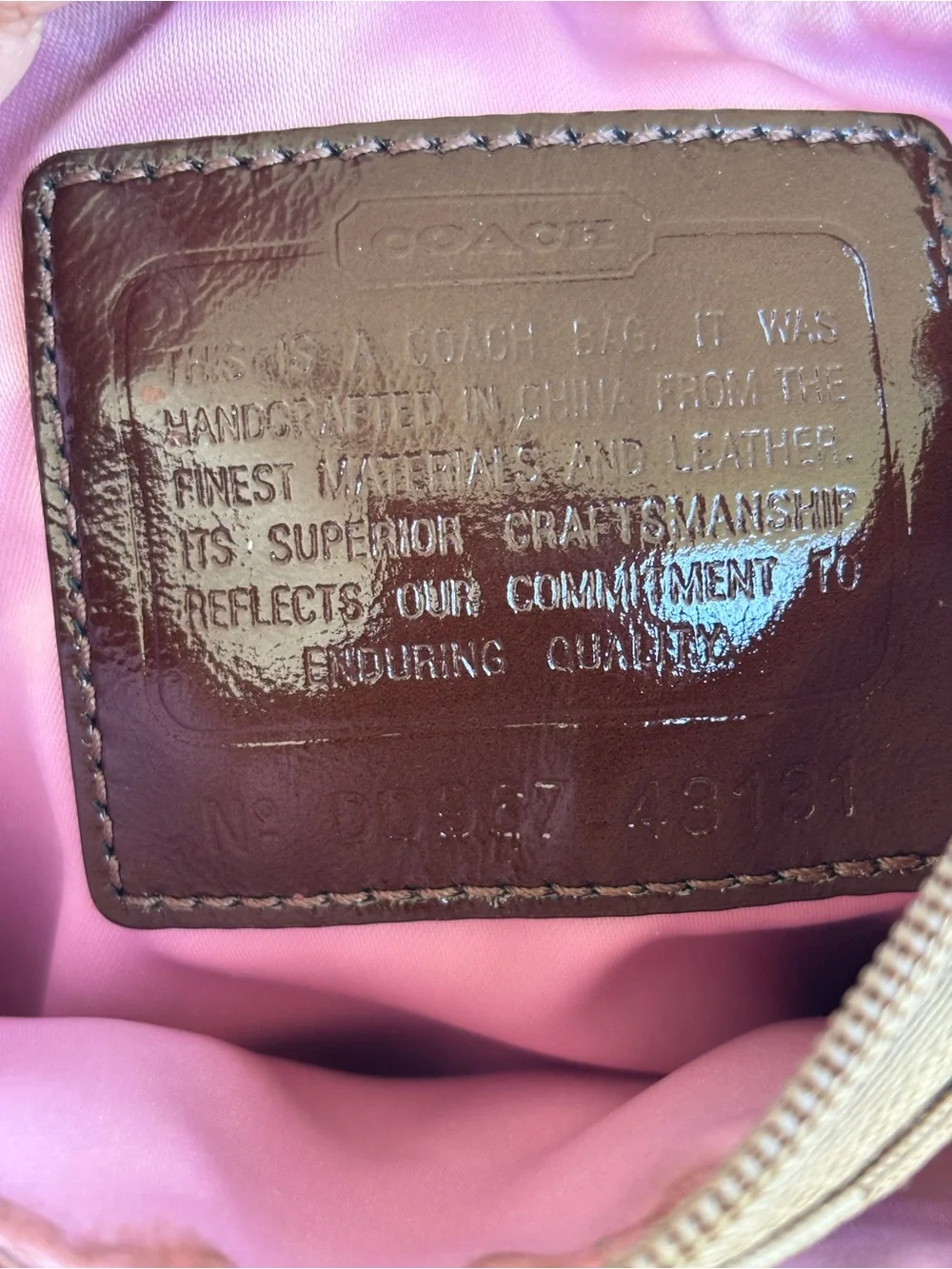 Coach Madison Op Art Signature Jacquard Swingpack Crossbody Beige Brown